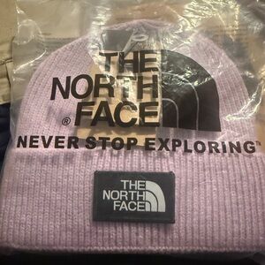 The North Face Light Purple Knit Beanie